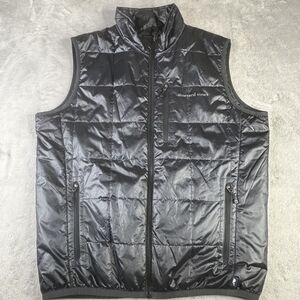 Vineyard‎ Vines Vest Mens Medium Black PrimaLoft Quilted Puffer Full Zip Warm